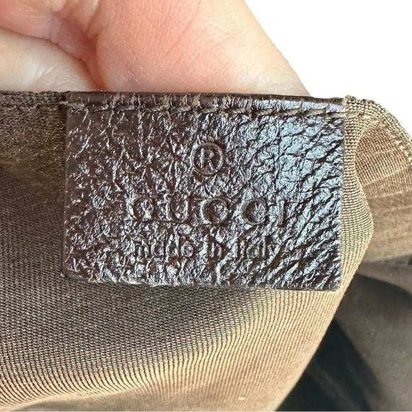 Gucci Vintage GG Canvas Tan & Brown Tote Bag - Picture 7 of 11